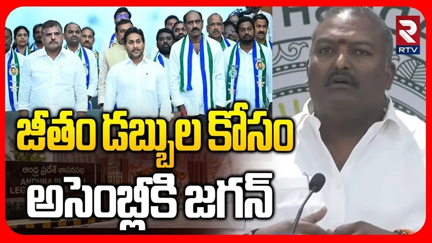 జీతం కోసం అసెంబ్లీకి జగన్.. | Janasena MLA Vijay Kumar Comments On YS Jagan | AP Assembly | RTV