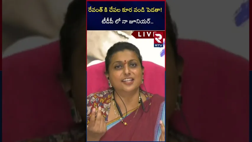 రేవంత్ కి చేపల కూర వండి పెడతా! | Rk Roja Comments on Revanth Reddy | RTV