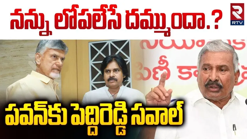 నన్ను లోపలేసే దమ్ముందా..? | Peddireddy Ramachandra Reddy Open Challenge To Pawan Kalyan | RTV