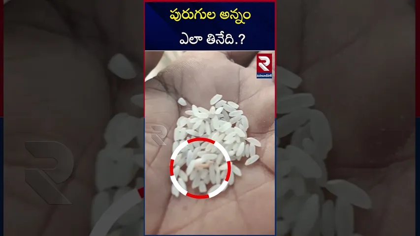 పురుగుల అన్నం ఎలా తినేది ఆకలితో విద్యార్థుల కన్నీళ్లు | Maganur School food poisoning incident | RTV