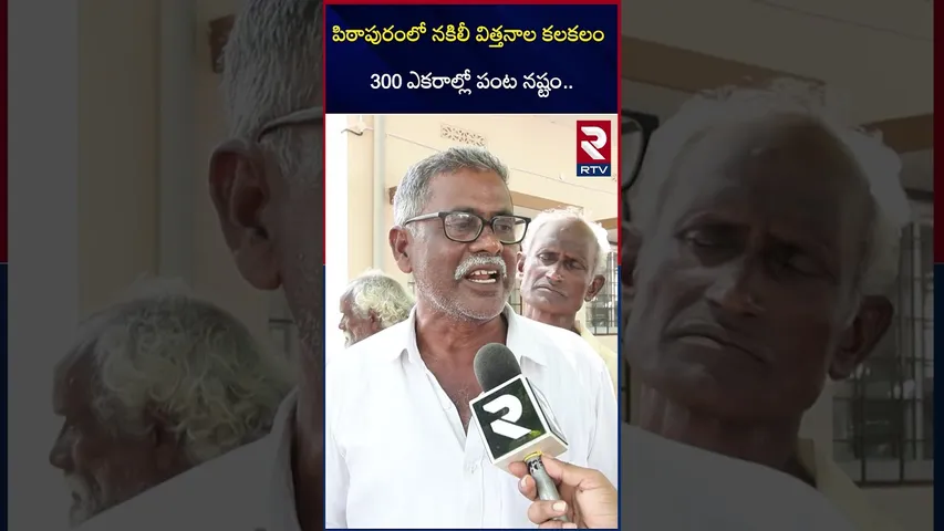 పిఠాపురంలో నకిలీ పత్తి విత్తనాల కలకలం | Fake Cotton seeds in Kakinada District | RTV