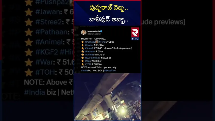 పుష్పరాజ్ దెబ్బ.. బాలీవుడ్ అబ్బా.. | Pushpa 2 Movie Breaks Bollywood Records | RTV