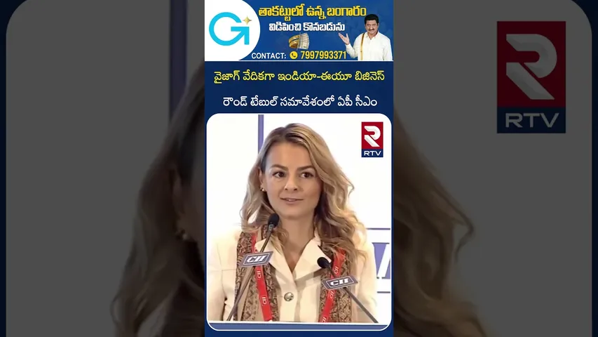 ఇండియా - యూరప్ బిజినెస్ రౌండ్ టేబుల్ | Chandrababu Joins India - Europe Business Roundtable | RTV