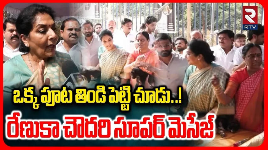 Renuka Chowdhury Super Message On Stray Dogs | ఒక్క పూట తిండి పెట్టి చూడండి..! | RTV