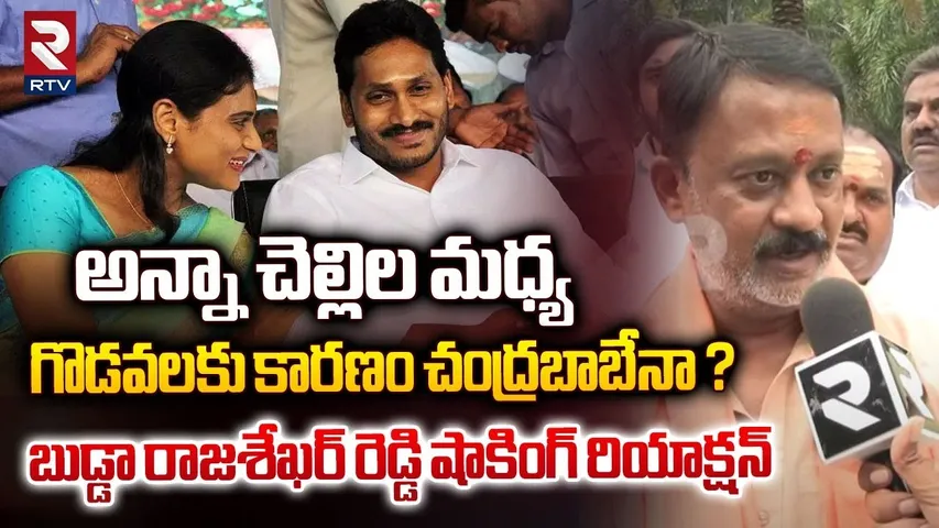 అన్నా చెల్లిల మధ్య గొడవలకు చంద్రబాబేనా?| Budda Rajasekhar Speech YS Jagan And Sharmila Clashes | RTV