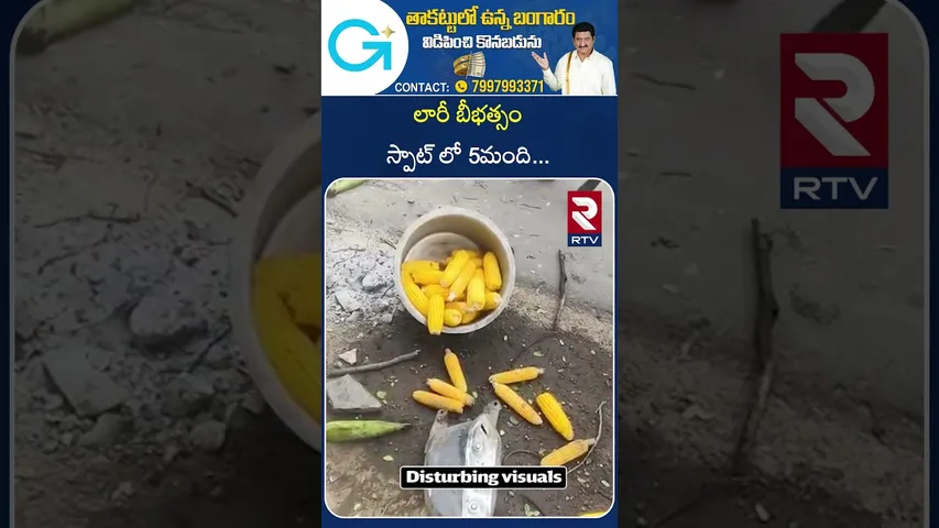 లారీ బీభత్సం స్పాట్ లోనే  5మంది... | Lorry Incident | NELLORE | RTV