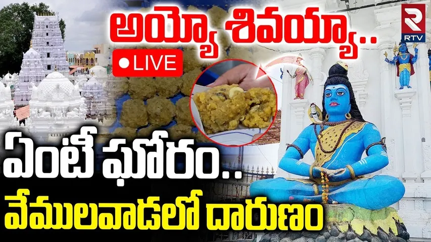 Vemulawada Laddu Incident🔴LIVE : ఏంటీ ఘోరం..వేములవాడలో దారుణం | Mold in Vemulawada laddu | RTV