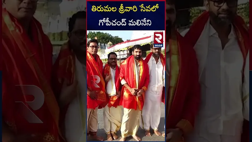 తిరుమల శ్రీవారి సేవలో గోపీచంద్ మలినేని |  Director Gopichand Malineni visits Tirumala Temple | RTV
