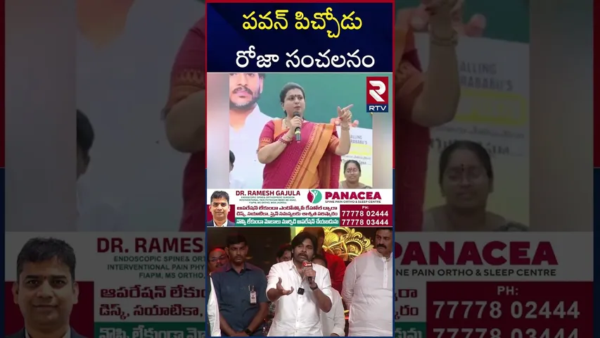 పవన్ కు పిచ్చి బాగా ముదిరింది | RK Roja Comments On Pawan Kalyan | RTV