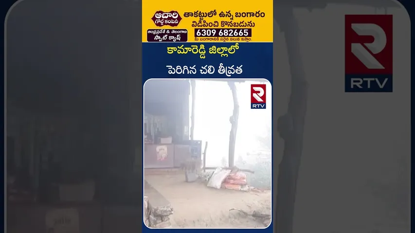కామారెడ్డి జిల్లాలో పెరిగిన చలి తీవ్రత | Nizamabad District | Kamareddy | RTV