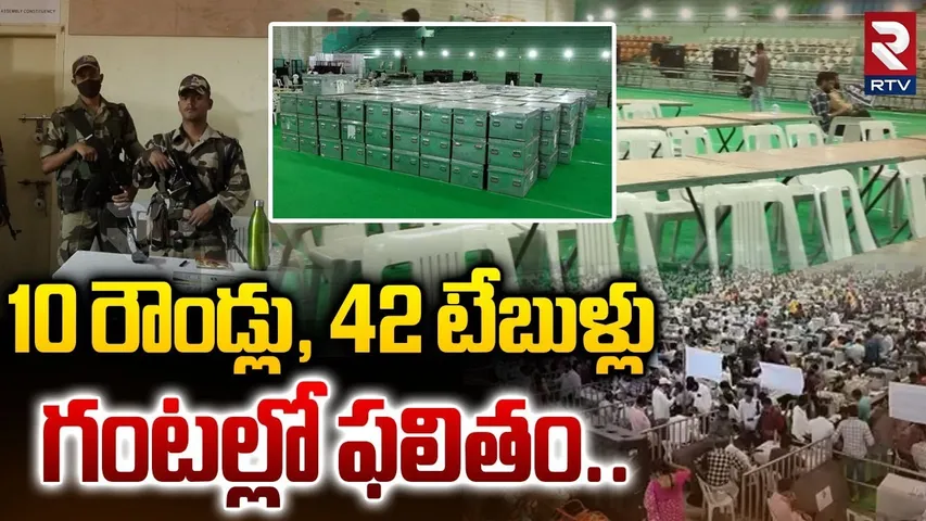 10 రౌండ్లు, 42 టేబుళ్లు..| Jubilee Hills By Election Results | Naveen Yadav VS Maganti Sunitha | RTV