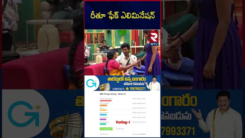 రీతూ ఫేక్ ఎలిమినేషన్ | Bigg Boss9 Telugu | Tanuja | Nagarjuna | RTV