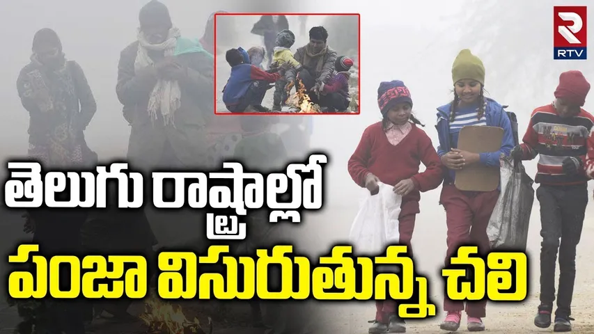 తెలుగు రాష్ట్రాల్లో పంజా విసురుతున్న చలి| Extreme Cold Wave In Telugu States | AP | Telangana | RTV