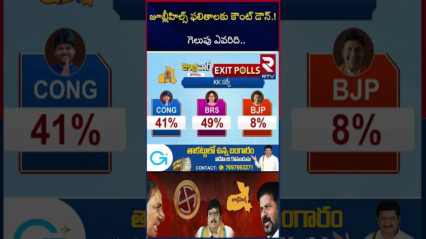 జూబ్లీహిల్స్ ఫలితాలకు కౌంట్ డౌన్ | Jubilee Hills By Election 2025 Results | RTV