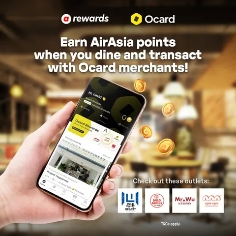 Airasia Rewards Partners With Ocard To Offer Members More Ways To Earn Airasia Points