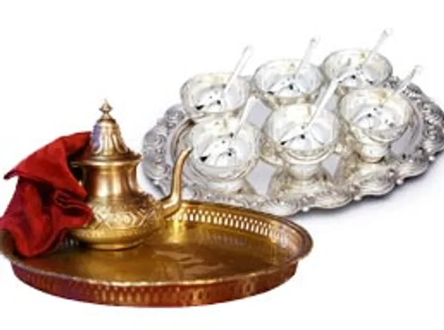 shining copper and silver at home