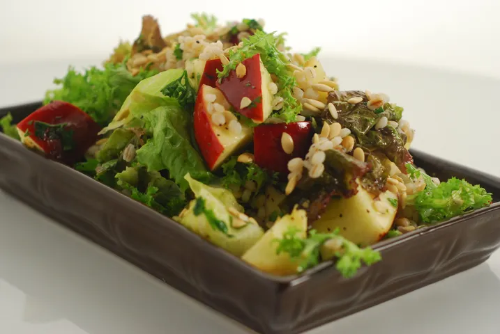 Apple Barley Pumpkin Seeds Salad - SKK