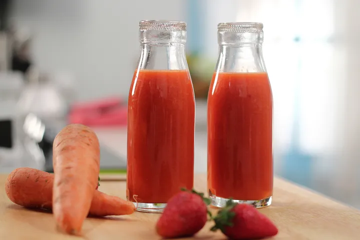 Strawberry Carrot Orange Juice