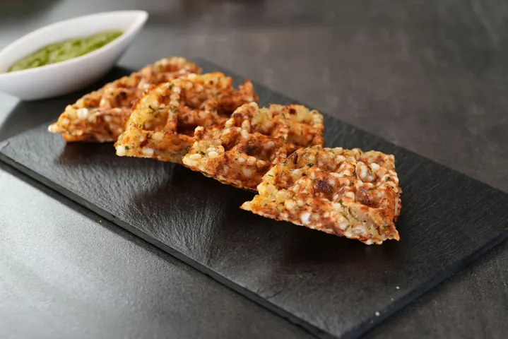 Sabudana Cheese Waffles