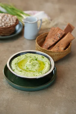 Green Garlic Hummus - YT