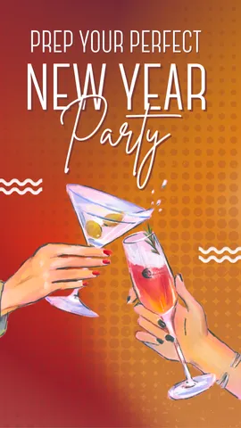Red Yellow Gradient Art Paint Cocktail New Year Party Instagram Story (1)