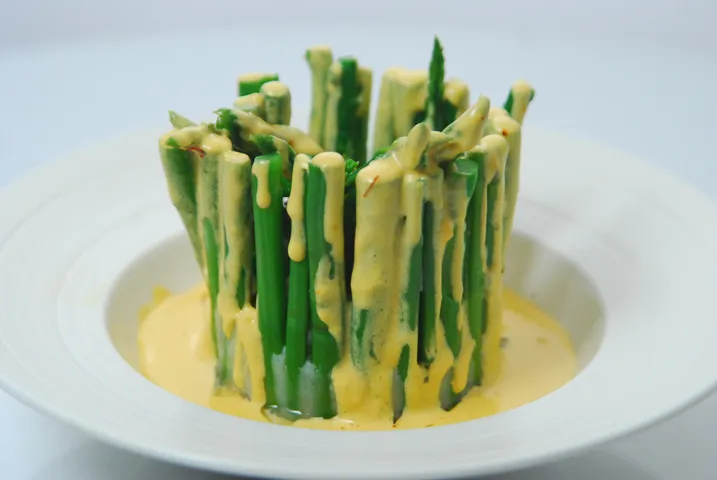 Asparagus in Saffron Sauce - SKK.JPG