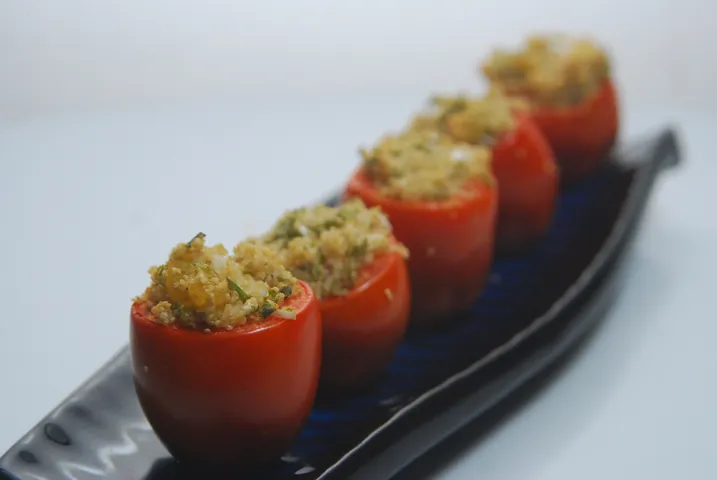 Quinoa Stuffed Tomatoes - SKK.JPG