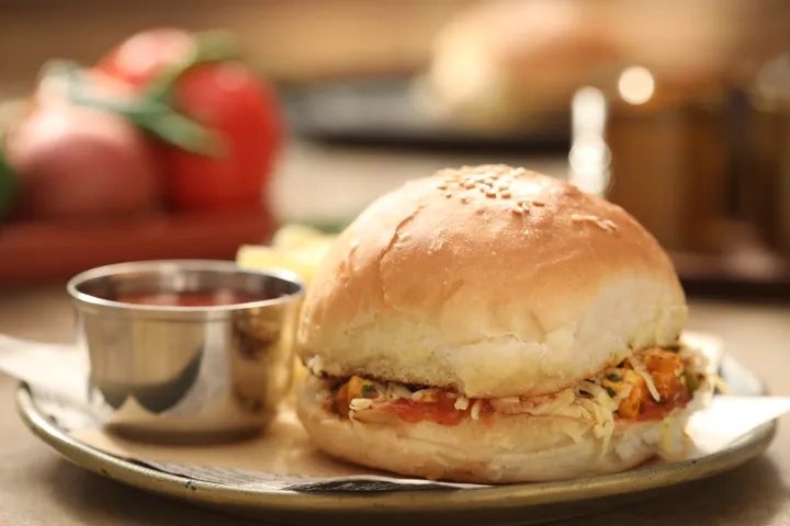 Street Style Paneer Burger 1