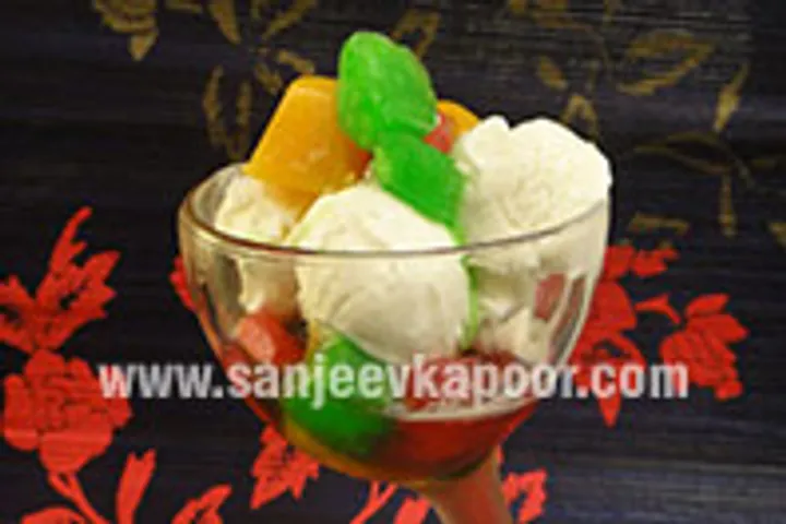 Sorbet with Vanilla Icecream