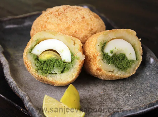 Chutney and Egg Patties