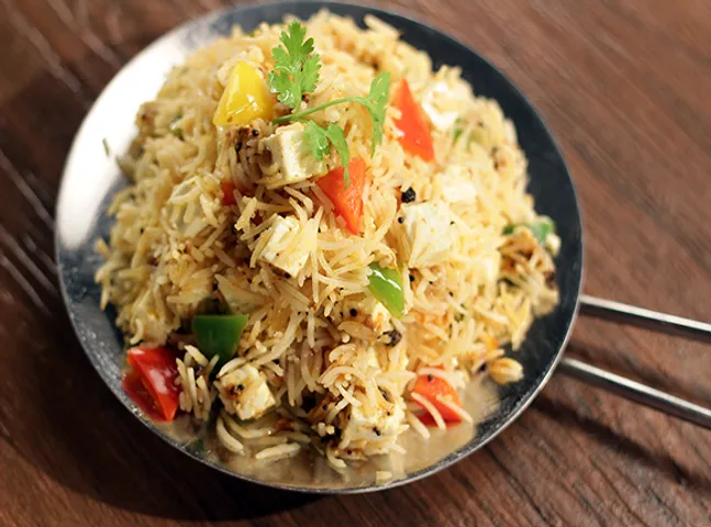 Achari Paneer Rice - SK Khazana