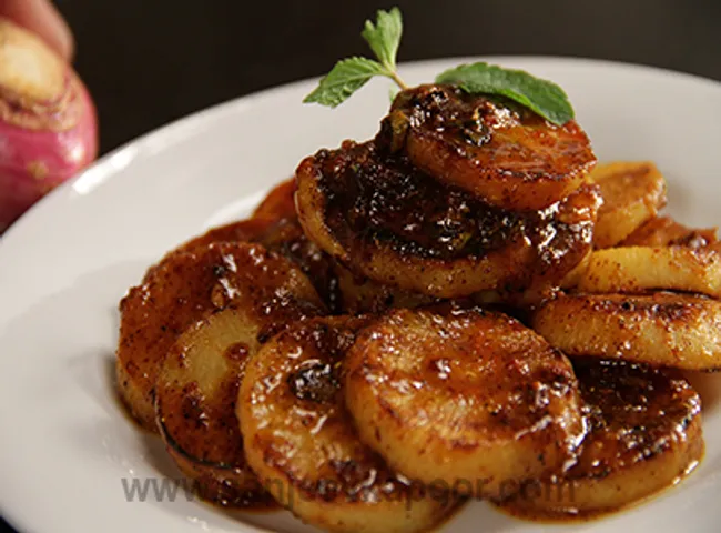 Grilled Shalgam with Honey Mustard