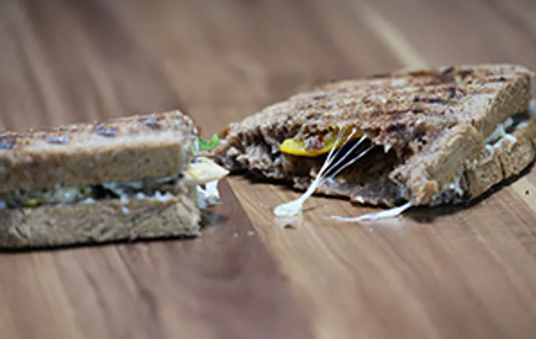 Grilled Chicken and Peppers Sandwich