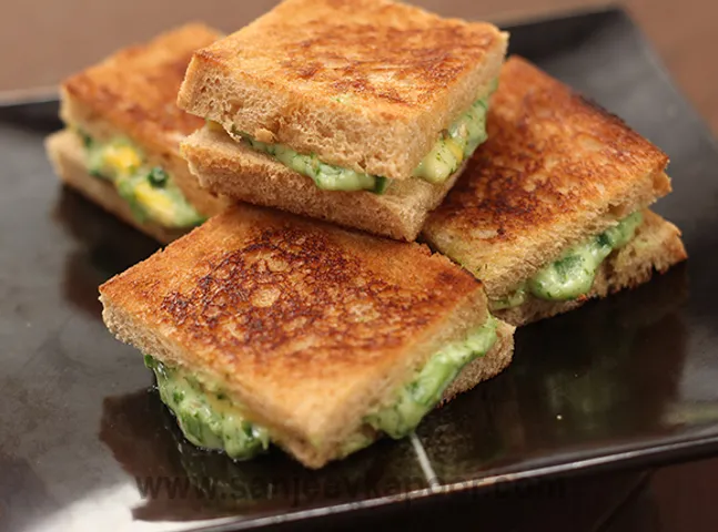 Chilli Milli Tawa Toast Sandwich