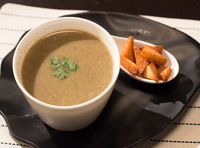 Mushroom Dhania Shorba - SK Khazana