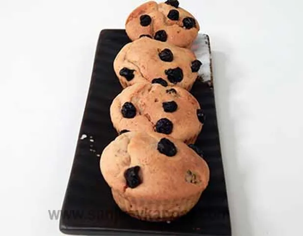 Blueberry Honey Sorghum Muffins