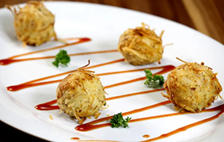 Coconut Crusted Potato Balls