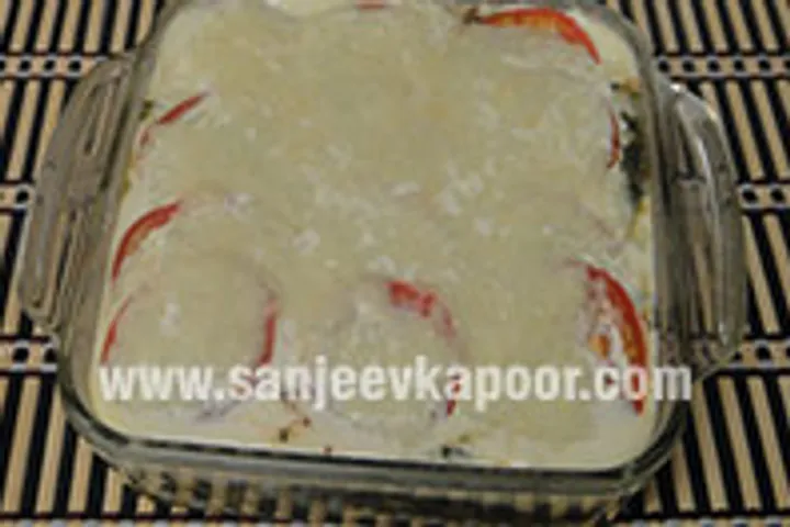 Palak Corn Potato Bake