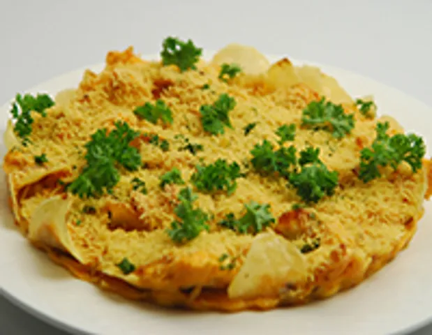 Potato Chips and Sev Omelette-Cook Smart