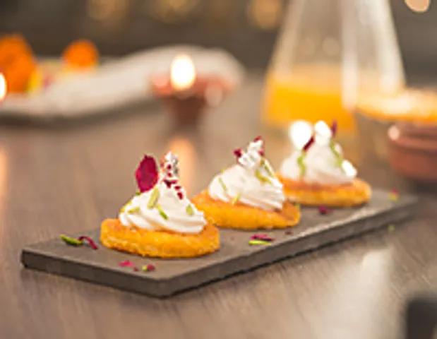 Orange Shahi Tukda Canapes - SK Khazana