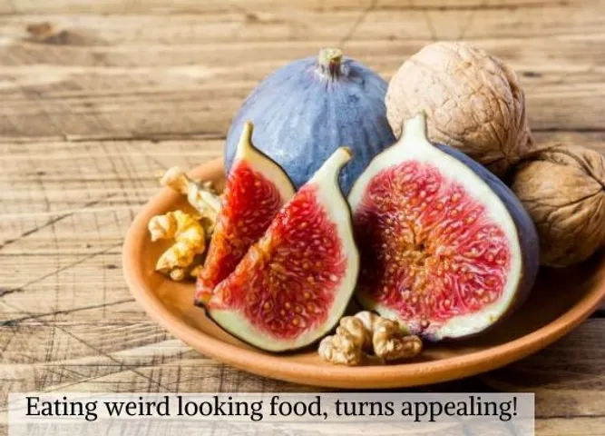 Eating weird looking food turns appealing