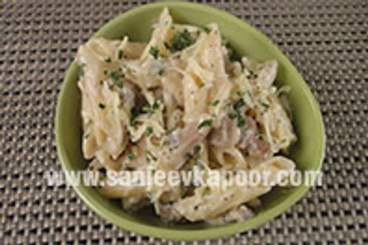 Mushroom and Basil Pasta 