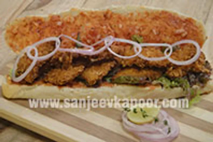 Cornflakes Coated Chicken Sandwich