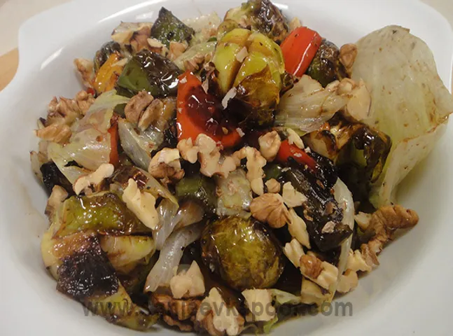 Roasted Brussel and Vegetable Salad