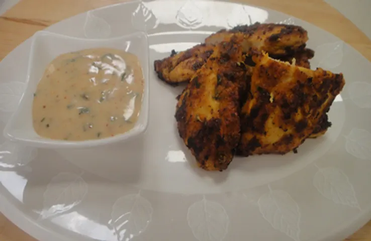 Batter Fried Chicken with Curry Mayonnaise