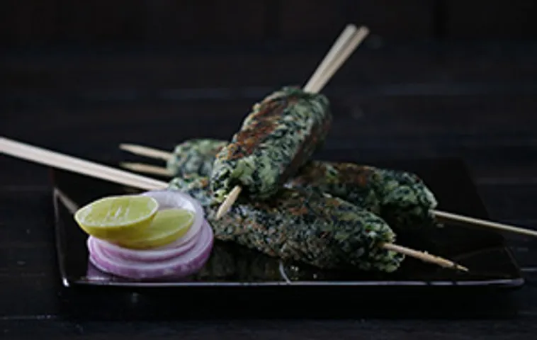 Palak Paneer Seekh Kabab