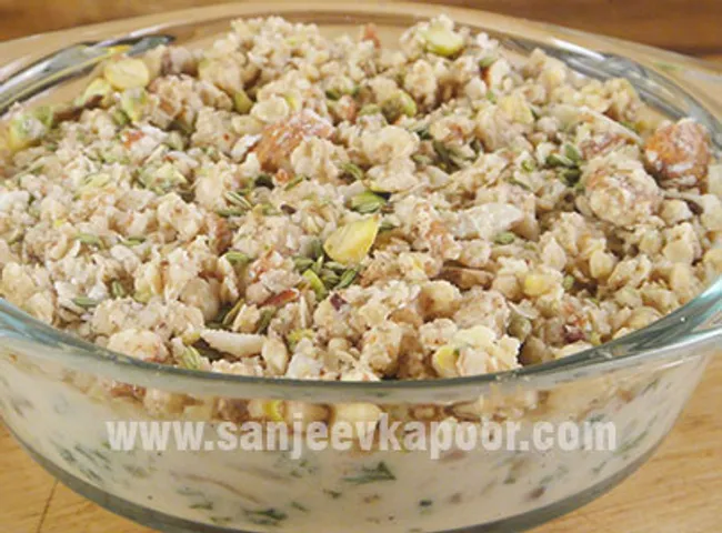 Baked Mushroom And Nut Crumble