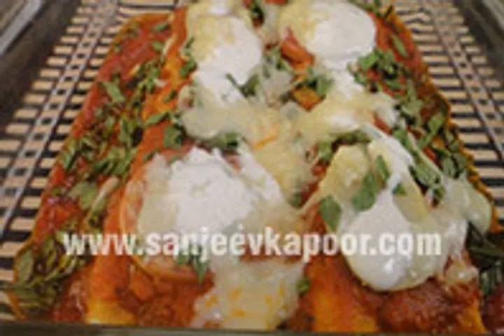 Corn and Paneer Enchiladas