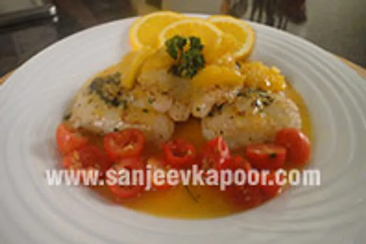 Seared Fish in Orange Sauce 