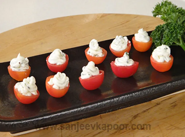 Creamy Cherry Tomato Bites